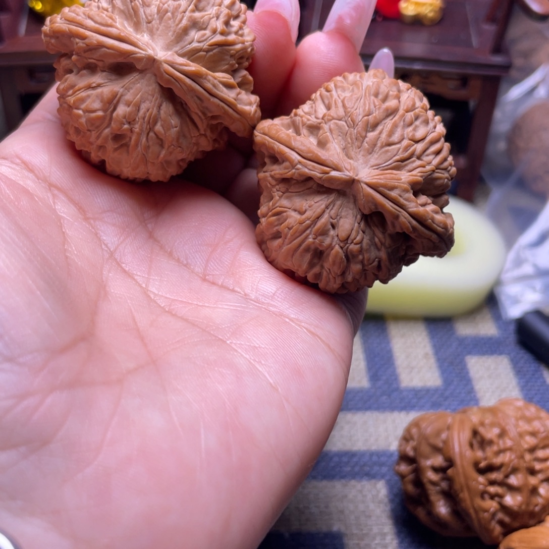 ****！吊坠文玩核桃44白狮子文玩