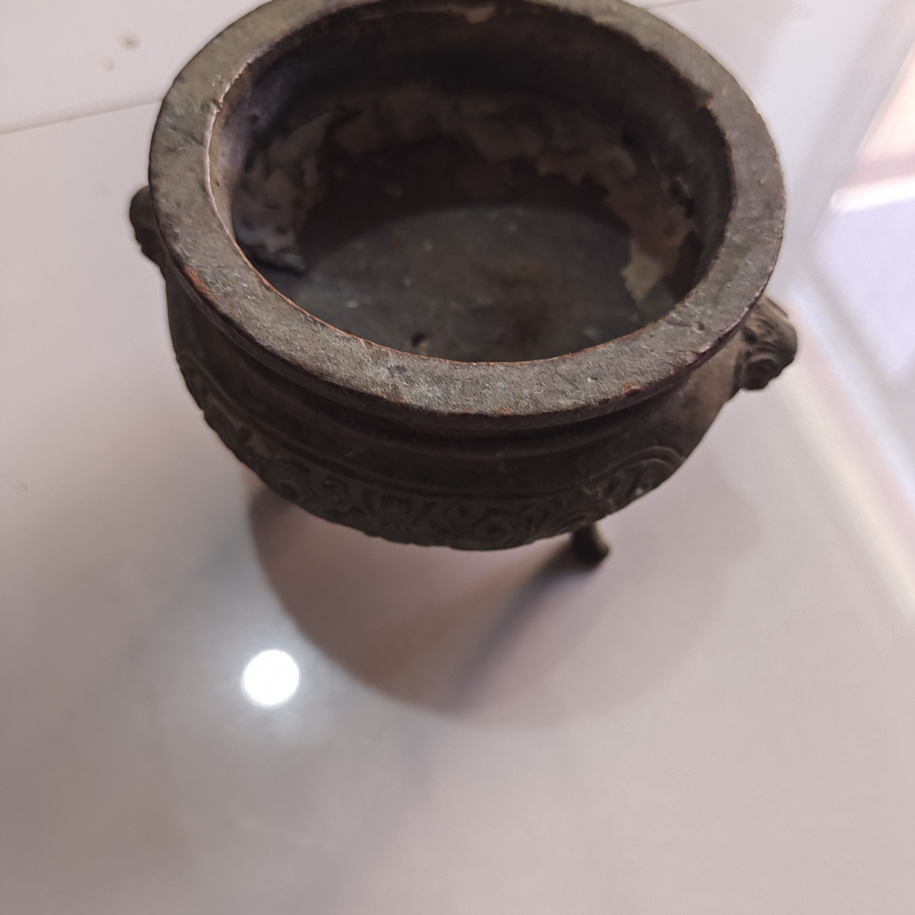 请勿私拍，三足铜炉