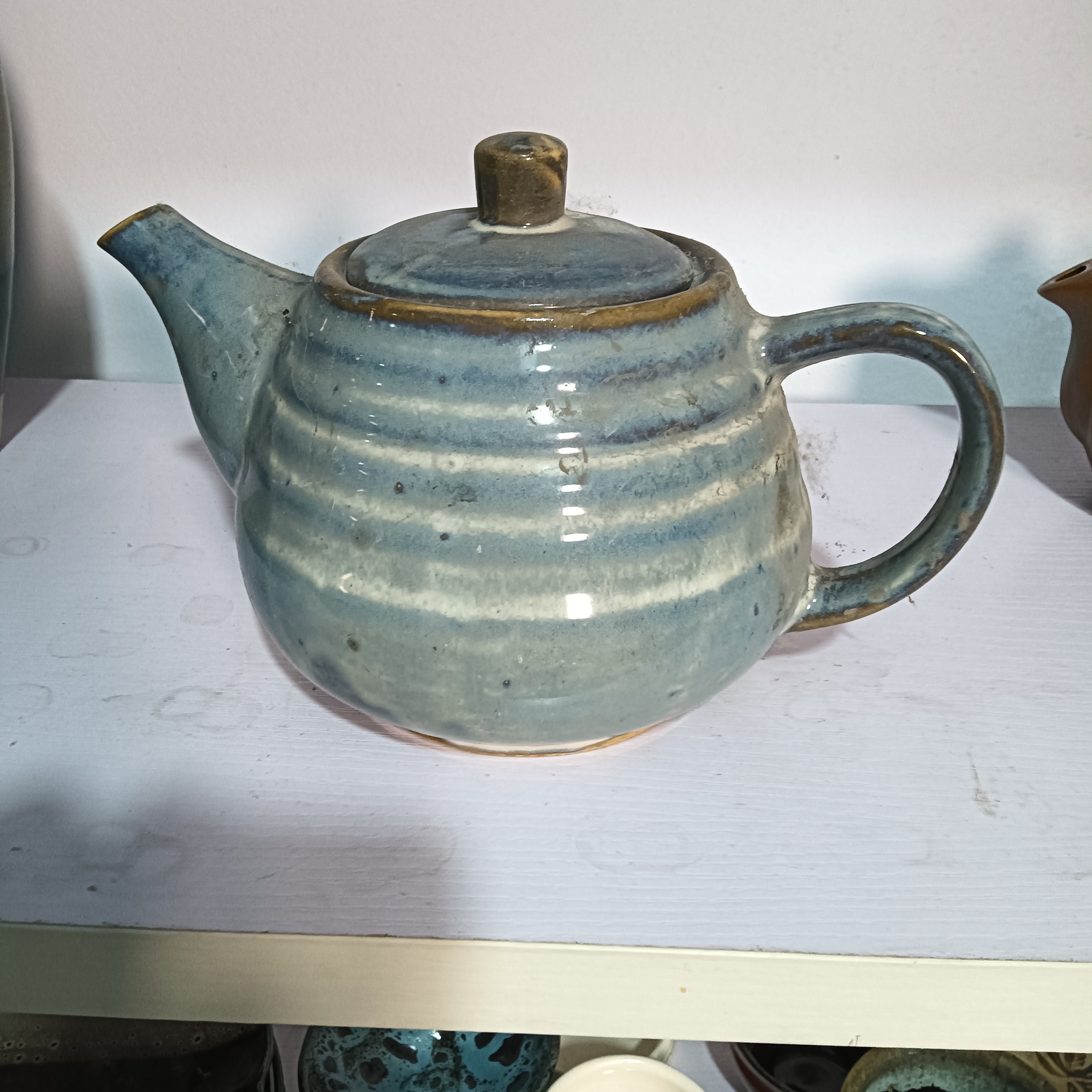 磁州窑，窑变茶壶400毫升