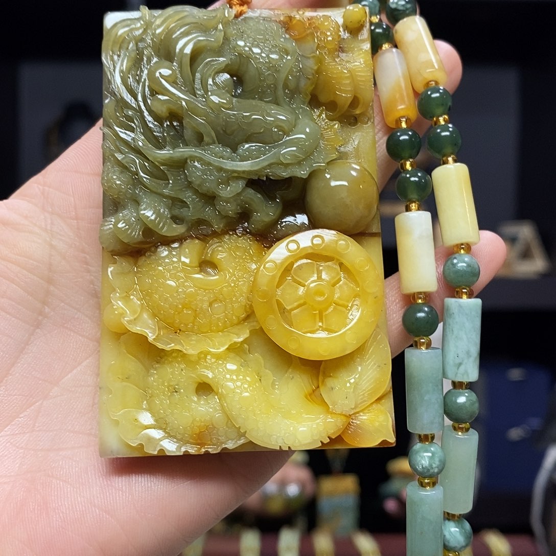 岫玉挂件吊坠未镶嵌
