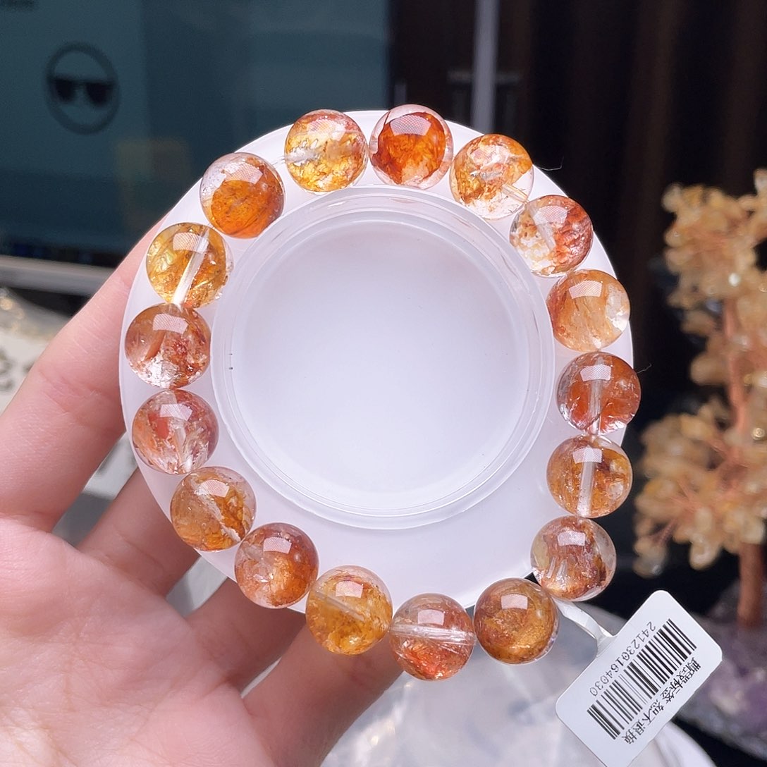 水晶手链未镶嵌凤凰胶花