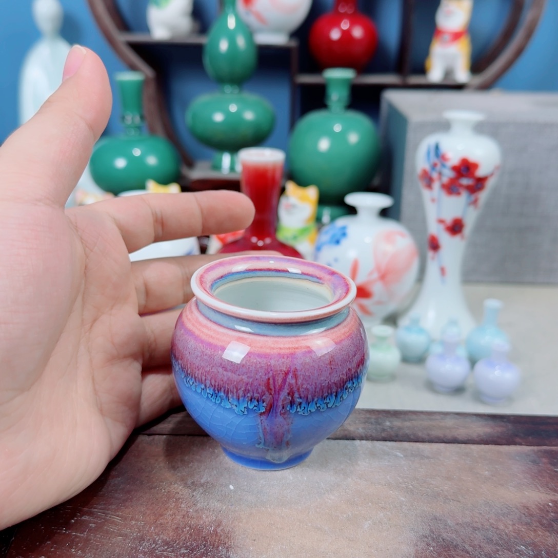 陶瓷手工小花器摆件