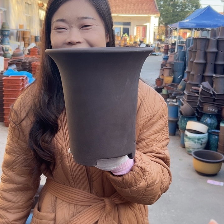 促销紫泥21花盆花盆花盆花盆