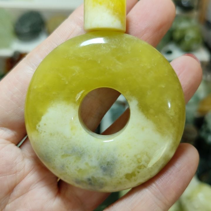 岫玉平安扣未镶嵌