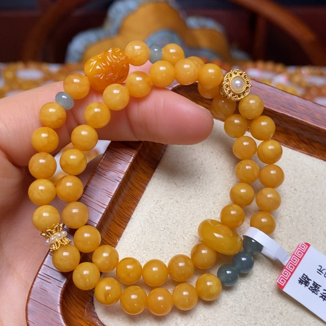 【闪购商品】蜜蜡手链未镶嵌手串