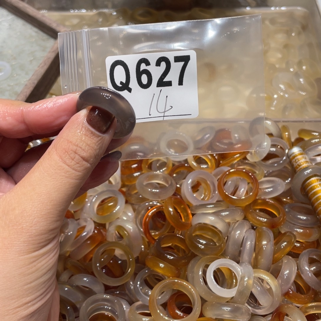 玛瑙/玉髓未镶嵌戒指627