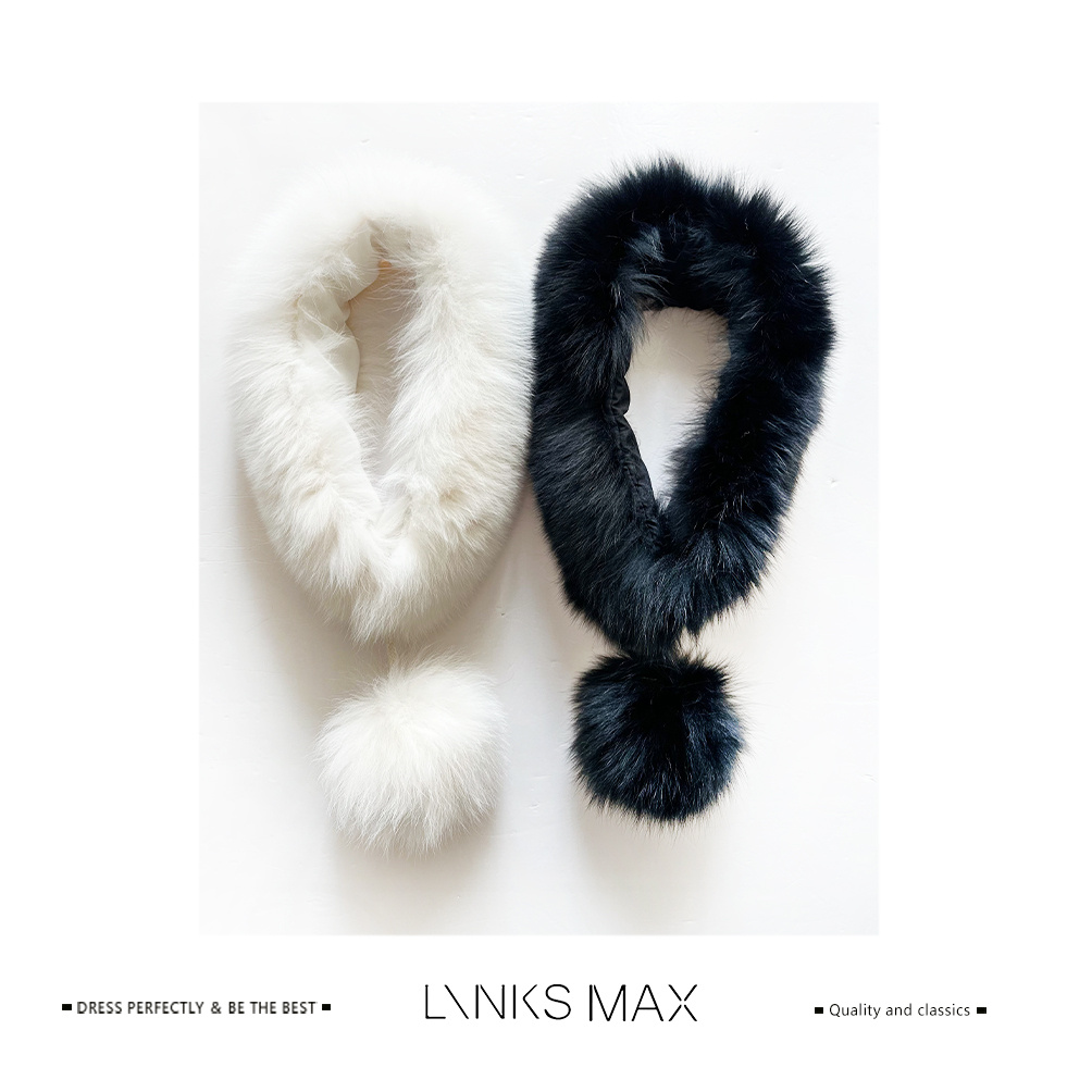 LINKS MAX 【可可专属】狐狸毛毛绒软糯围巾围脖53276