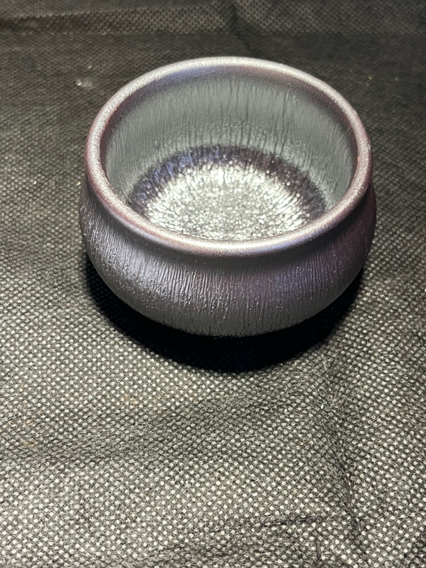 铠甲小口佛肚杯一口陶瓷主人杯