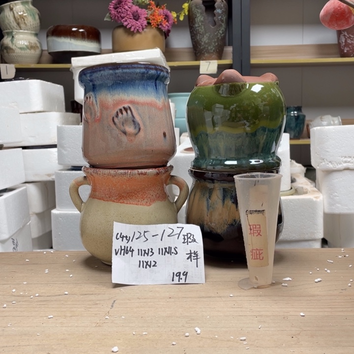 ****粗陶多肉花盆微瑕127