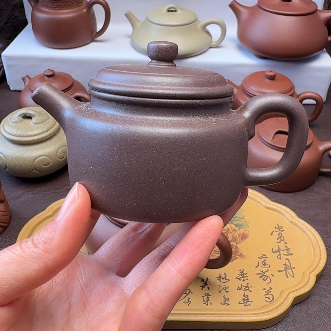 恒***牧茶壶紫砂特练紫泥  德中  120高温