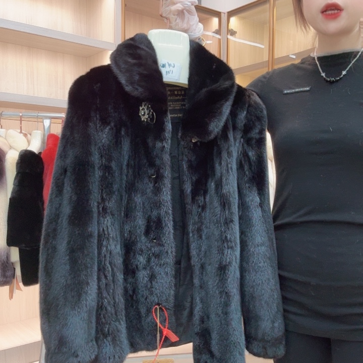 顺毛翻领貂皮yh0095