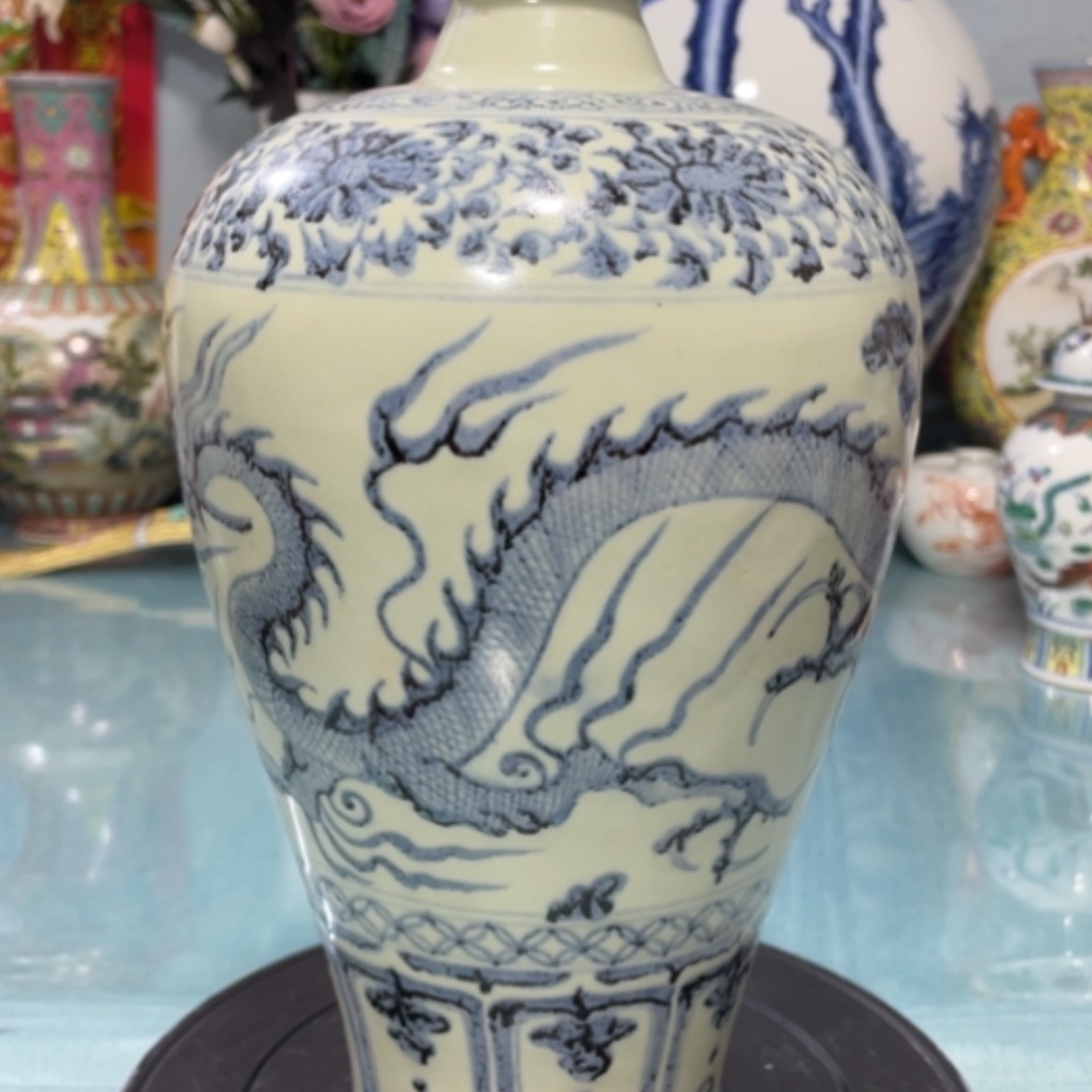 【闪购商品】瓷片开**刻漂亮青花888899999999