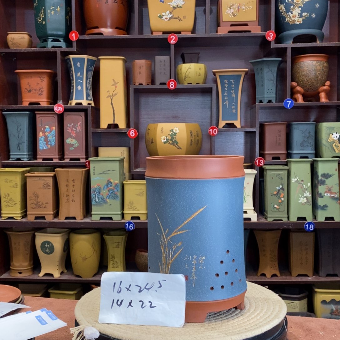 紫砂花盆紫砂花盆