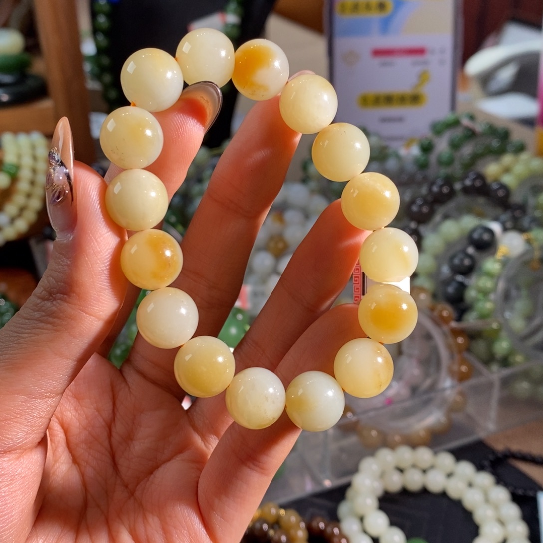 和田玉未镶嵌手链