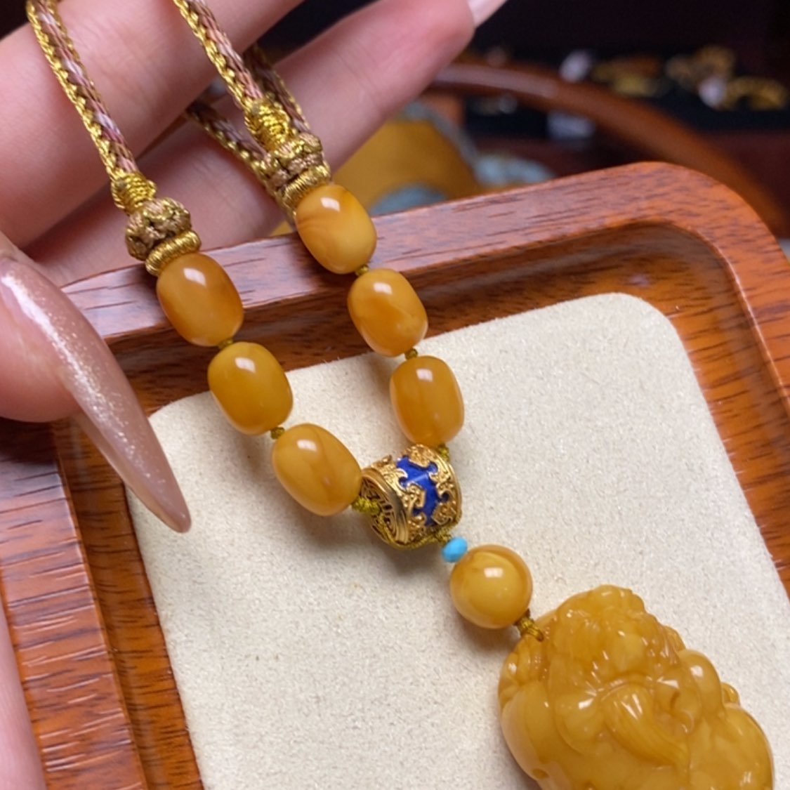 【闪购商品】蜜蜡颈饰未镶嵌项链