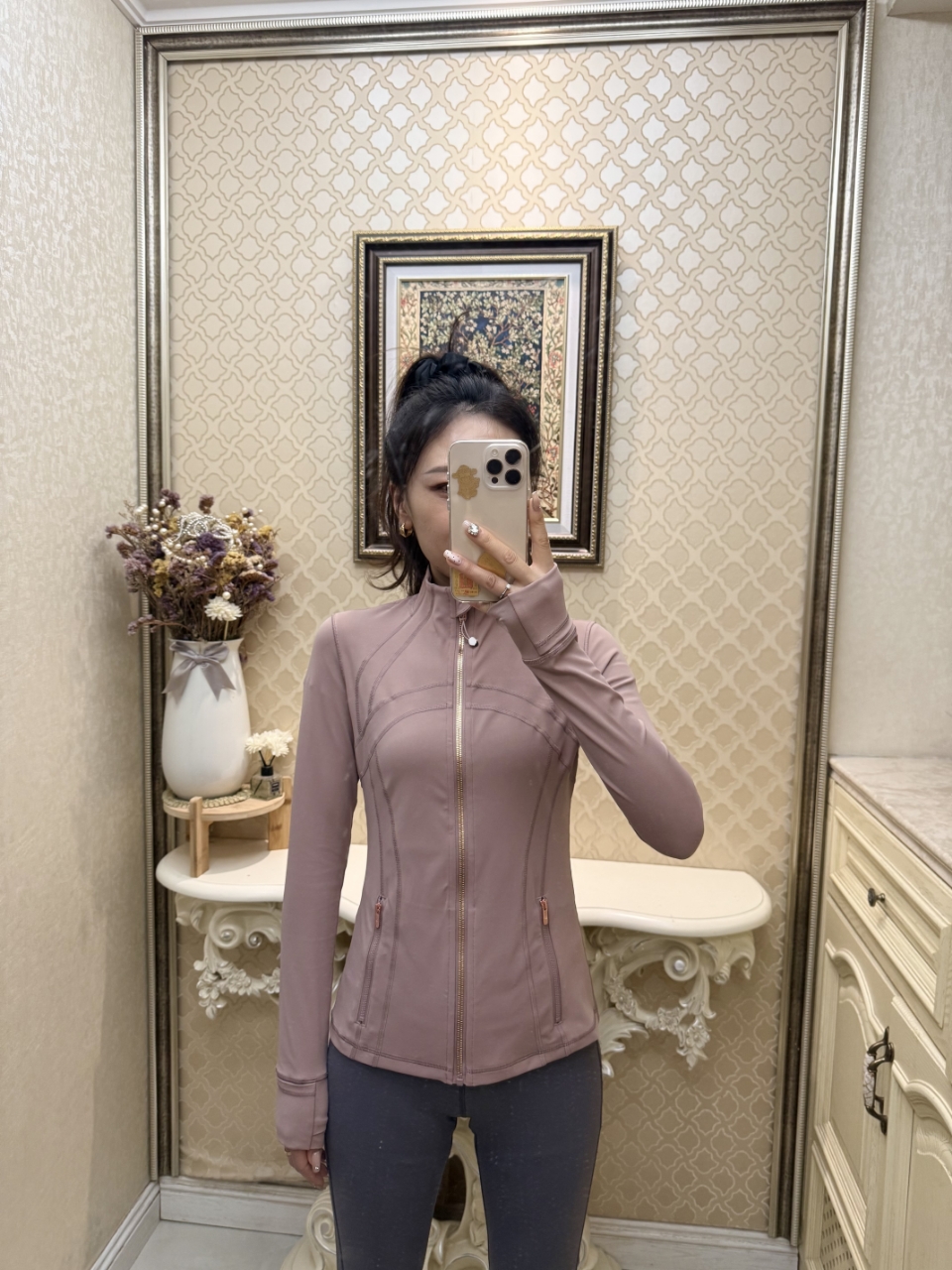 立领显瘦四季瑜伽服  12