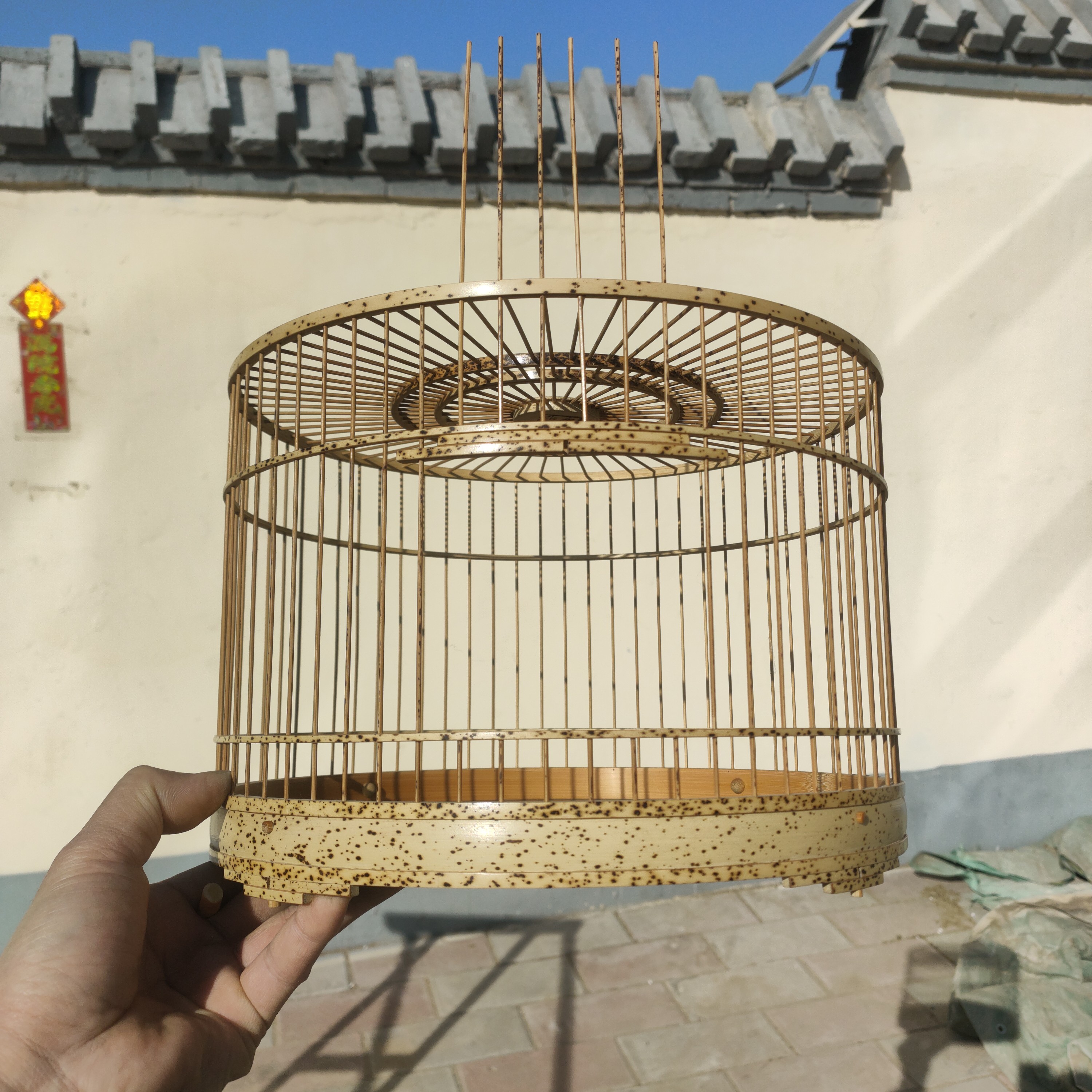 鸟笼鸟具，芝麻竹活门活底红子笼贝子笼，小鸟笼