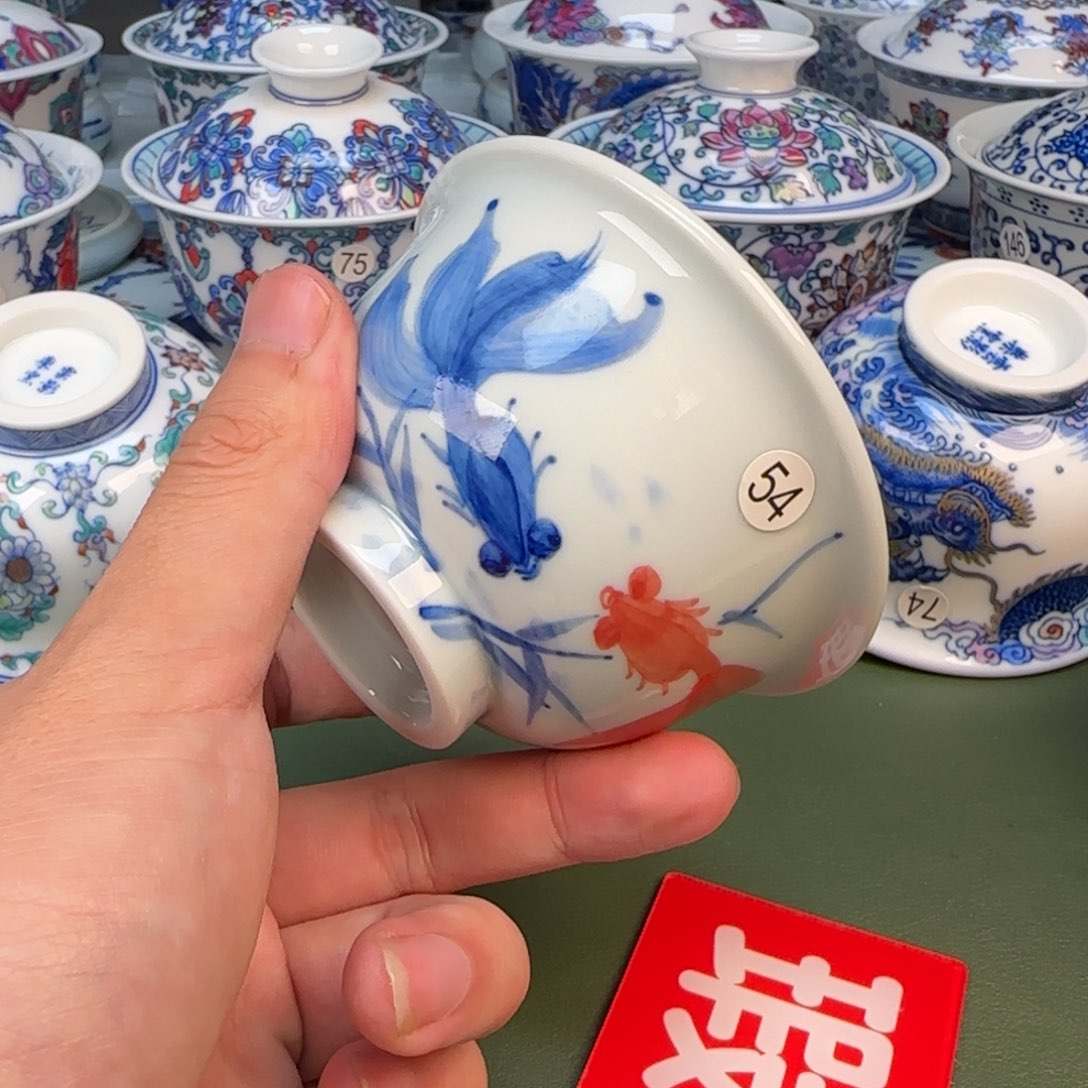 杯彦祖纯手工手绘茶具54