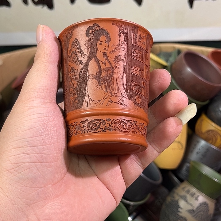 茶杯紫砂全手工紫砂主任杯