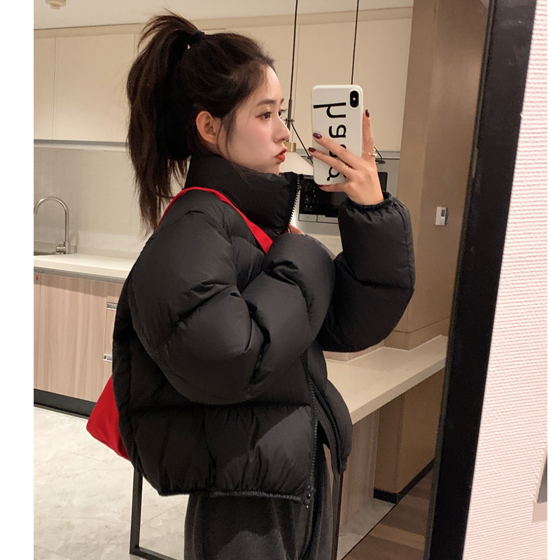 【奥莱撤柜】黑色短款羽绒服女冬季2025轻便加泡芙加厚短款羽绒服