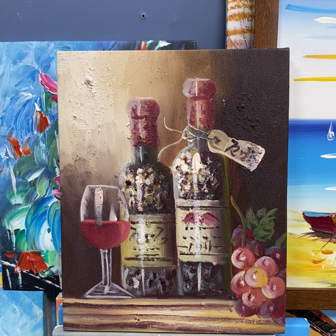 手工手绘精品油画20+25厘米