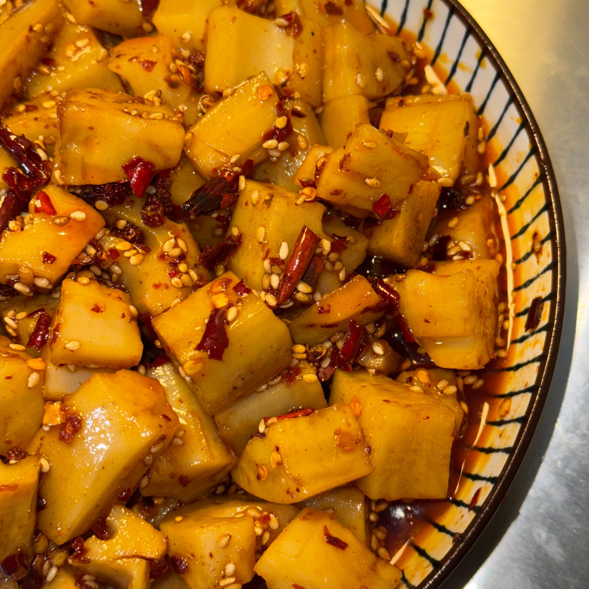 （娜迦和怀特）网红凉拌麻辣冷吃脆藕莲藕藕块脆爽可口麻辣爽口