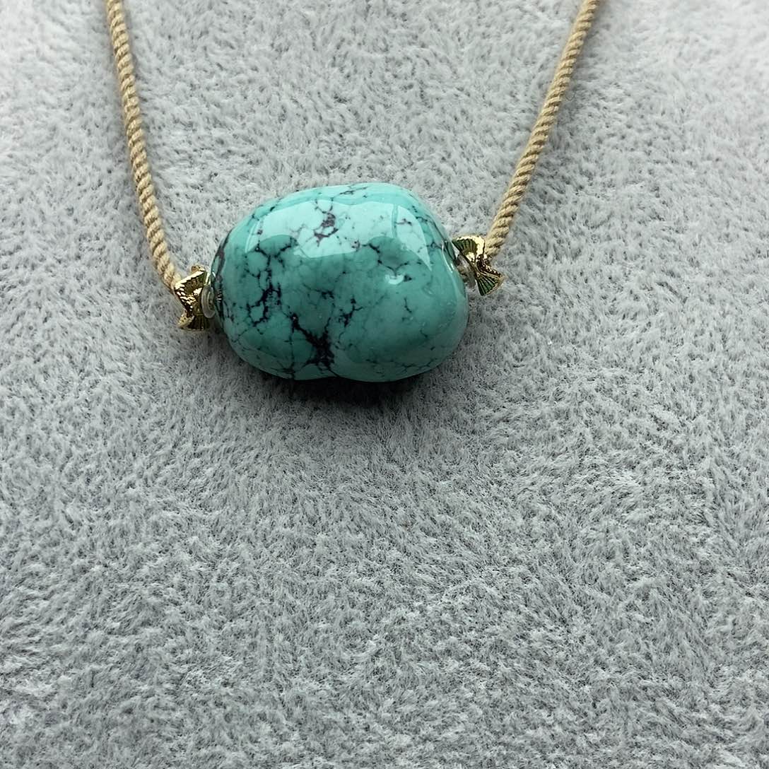 绿松石未镶嵌锁骨链