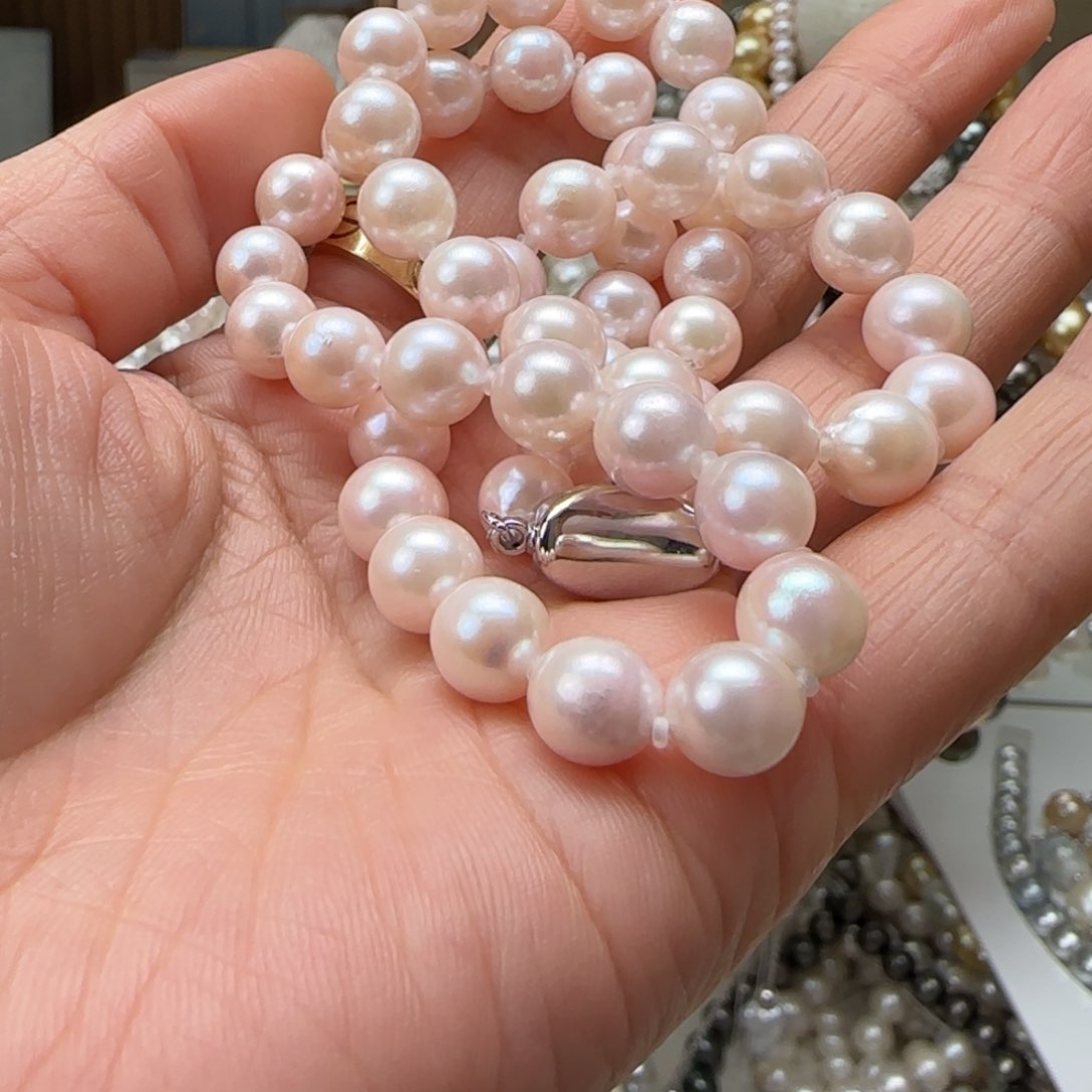 海水珍珠颈饰银S925镶嵌林**二