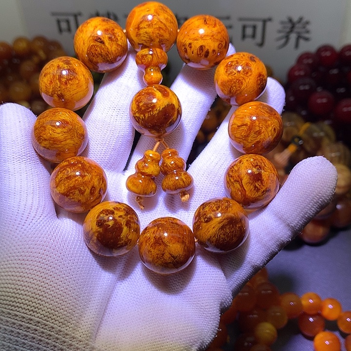 手串/手链松木（琥珀木）2.满留疤高货
