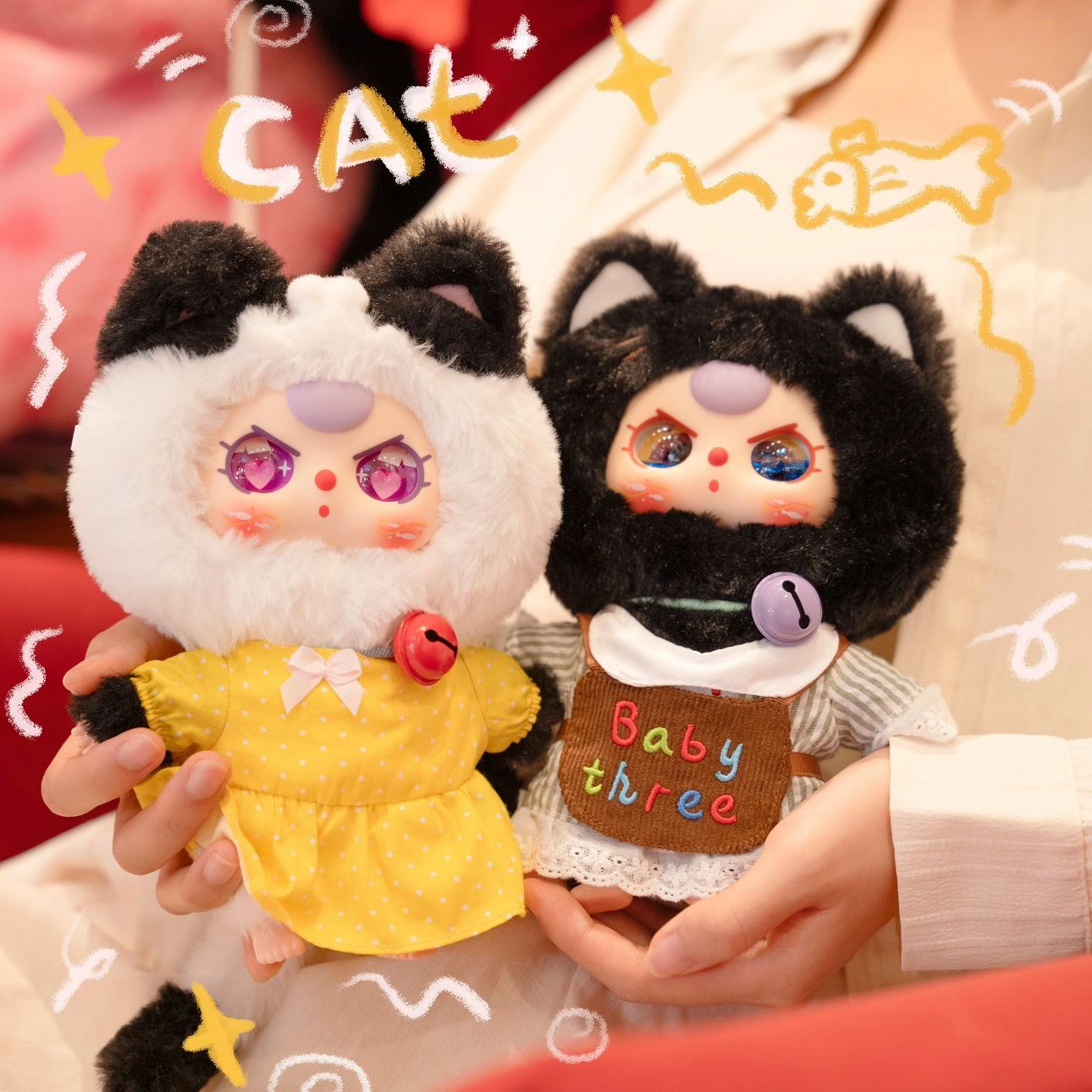 【拆盒】Baby three娃三岁小猫衣橱系列盲盒潮玩手办