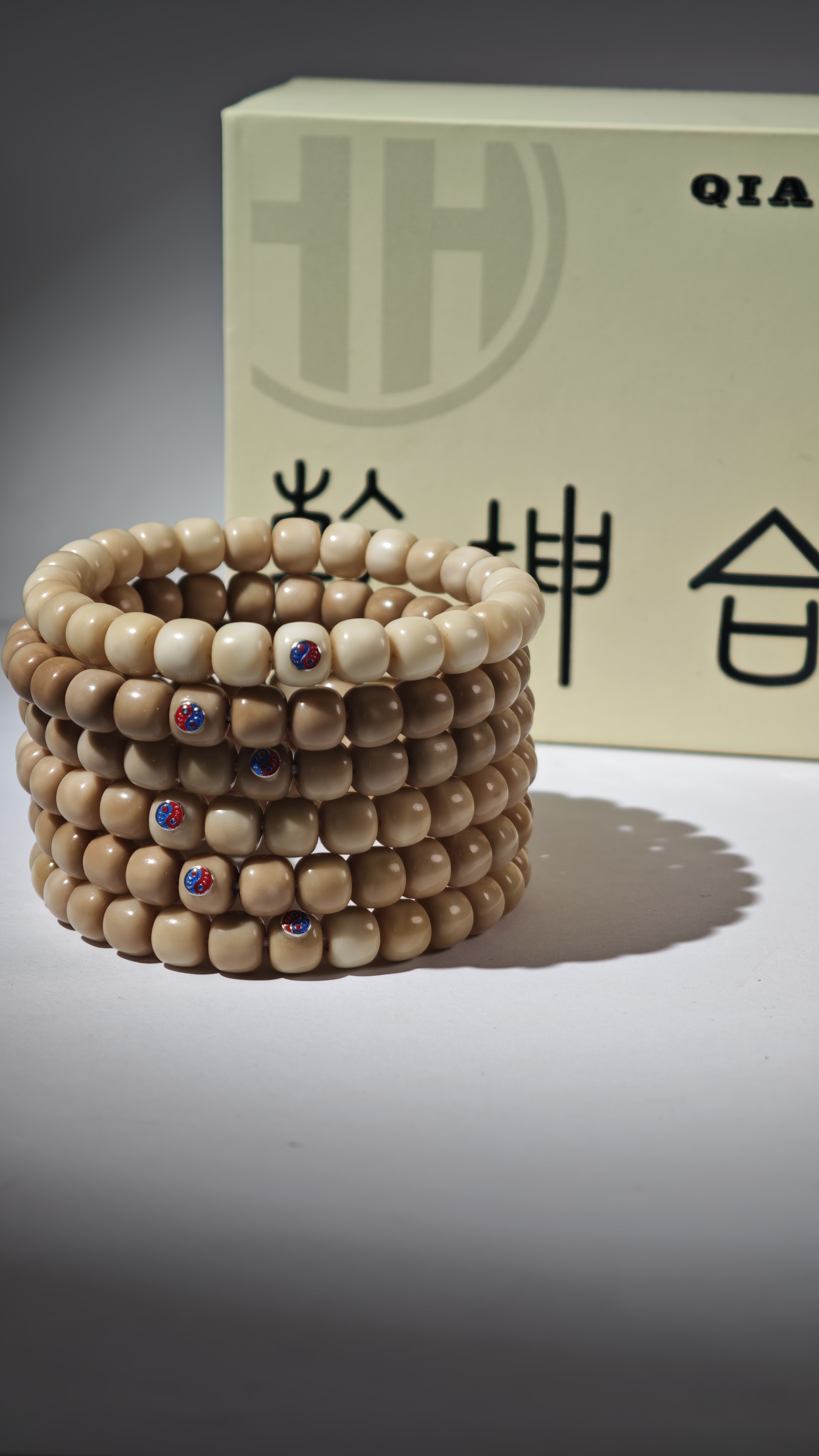 《乾坤合》原生态新料龙脊老型8*7单银标龙脊手串