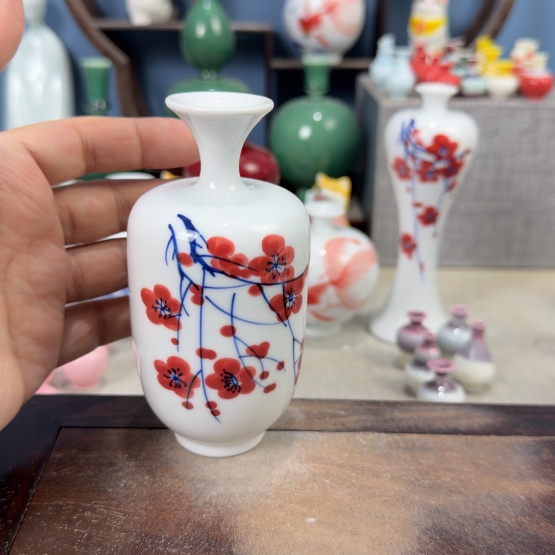 陶瓷手工小花器摆件