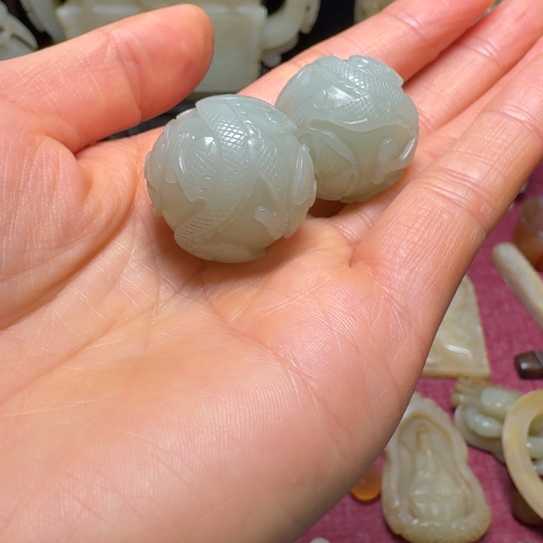 和田玉（糖玉）挂件未镶嵌乐**中