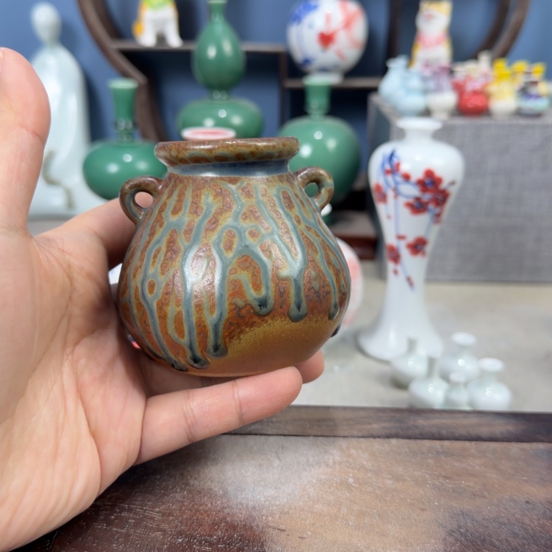 陶瓷手工小花器摆件