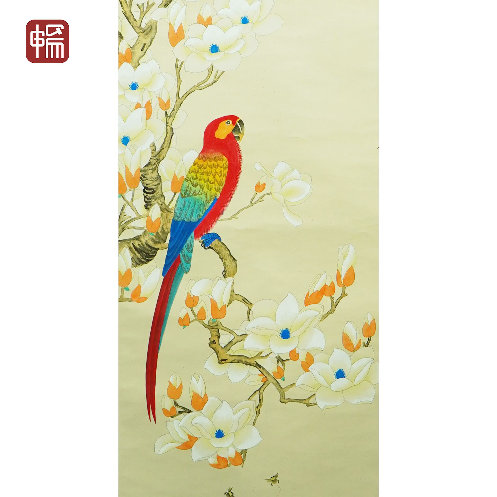 JZ173 1964年作《春风丽语》 91*44（3.6） 纸本立轴  ZP 