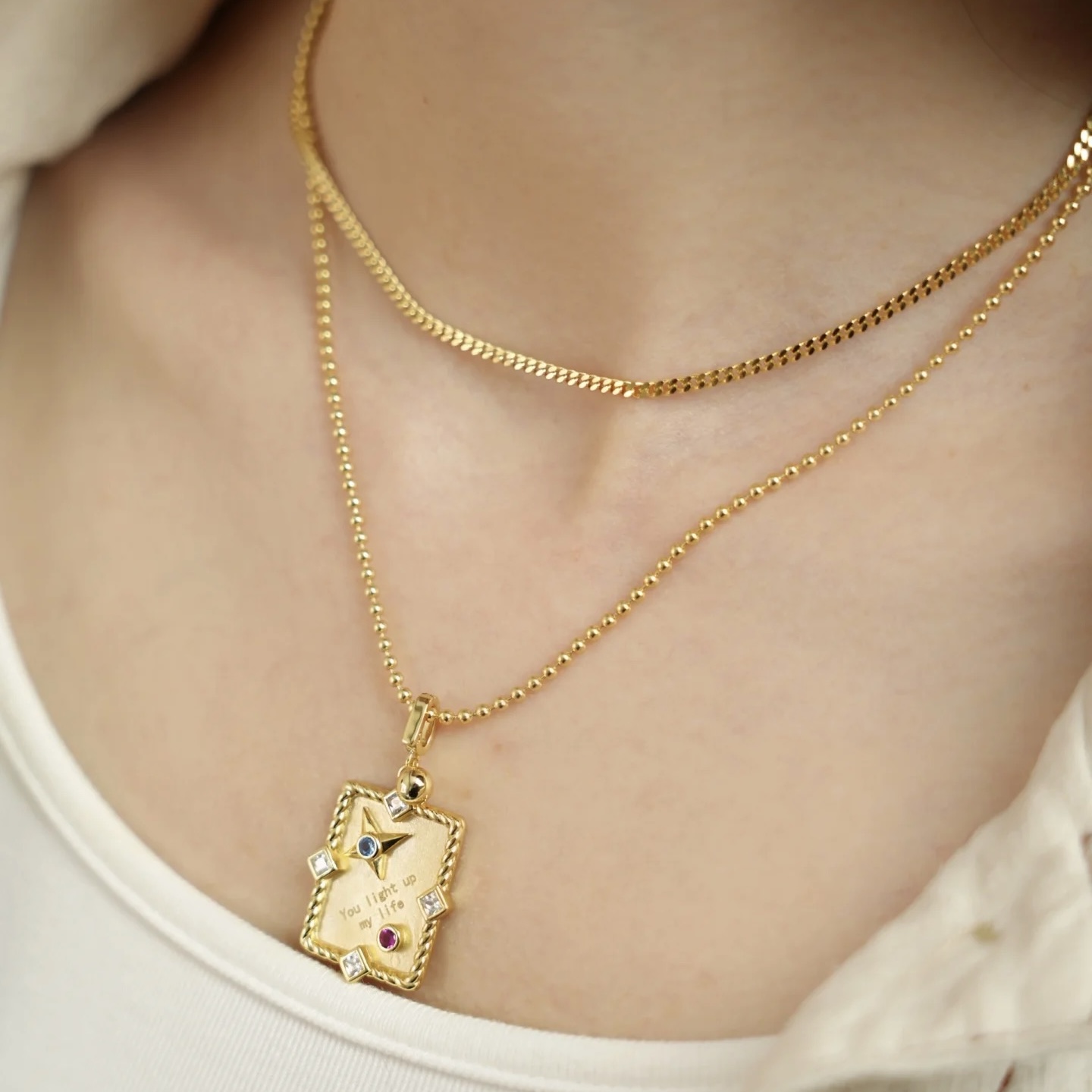 瑜时尚项链经典百搭素项圈