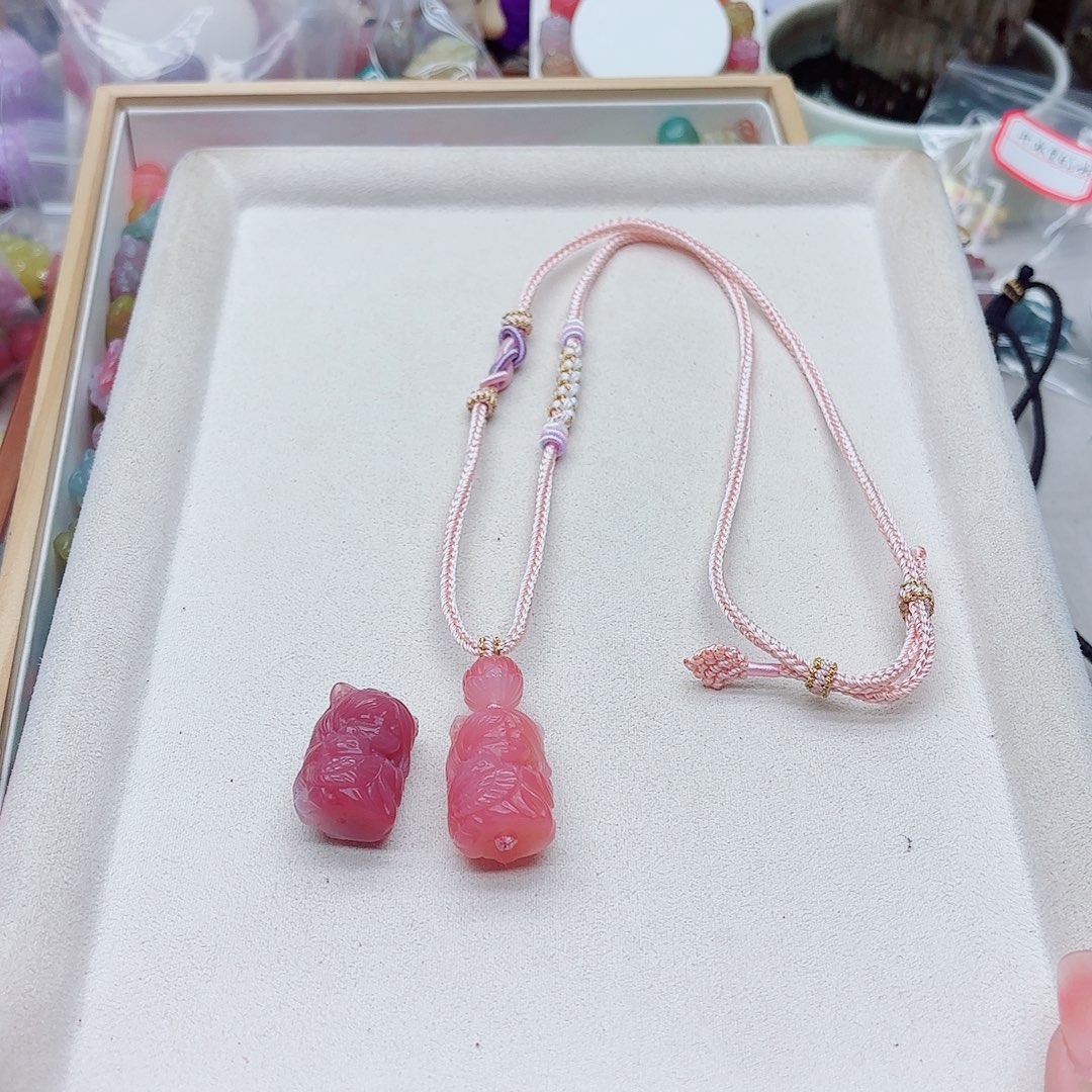 天***丽玛瑙/玉髓未镶嵌手链盐源35