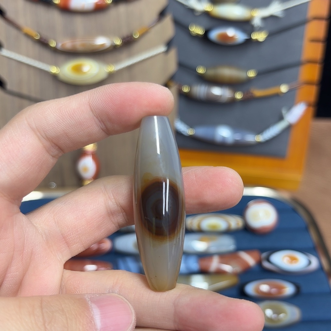 一***A玛瑙/玉髓合金颈饰