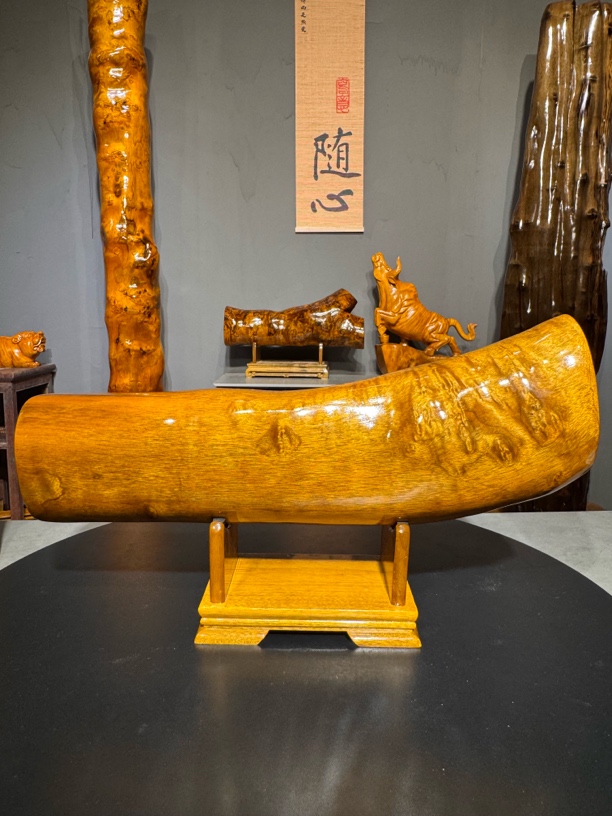 1横财家居装饰摆件小叶桢楠精美手工艺