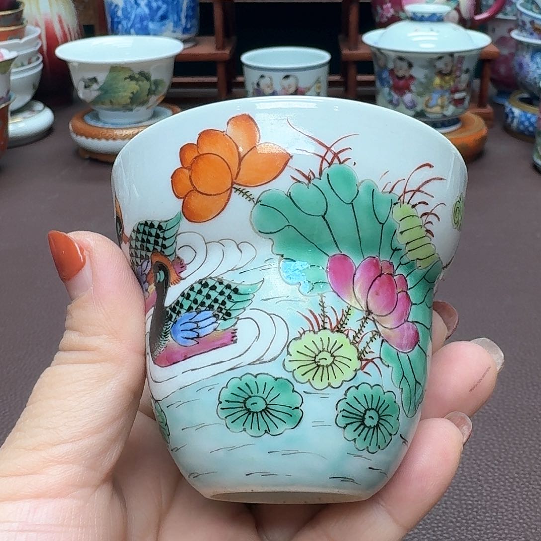 瓷片景德镇仿古手工制作精品展示