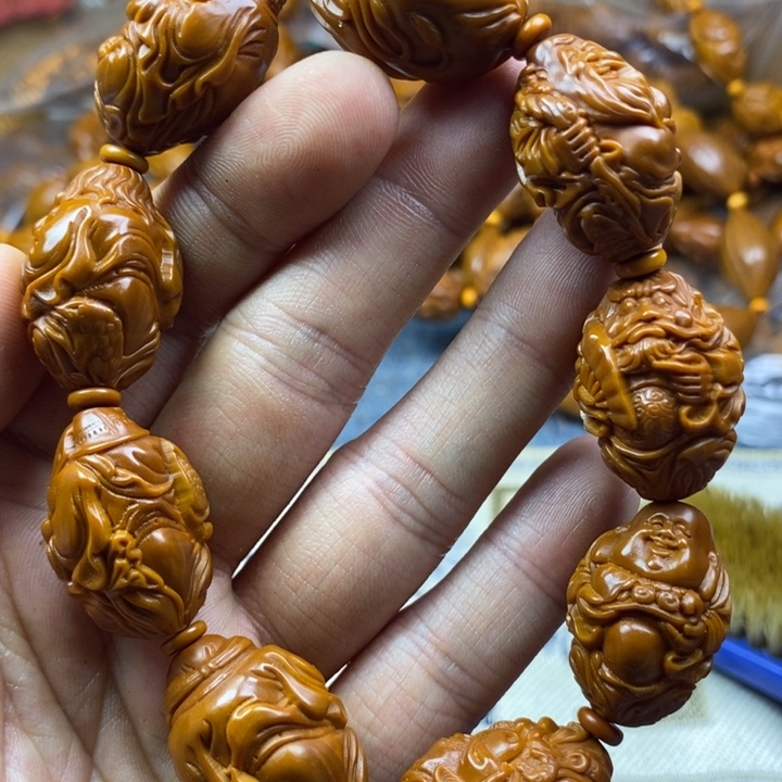 橄榄核手串/手链橄榄核雕工艺手串