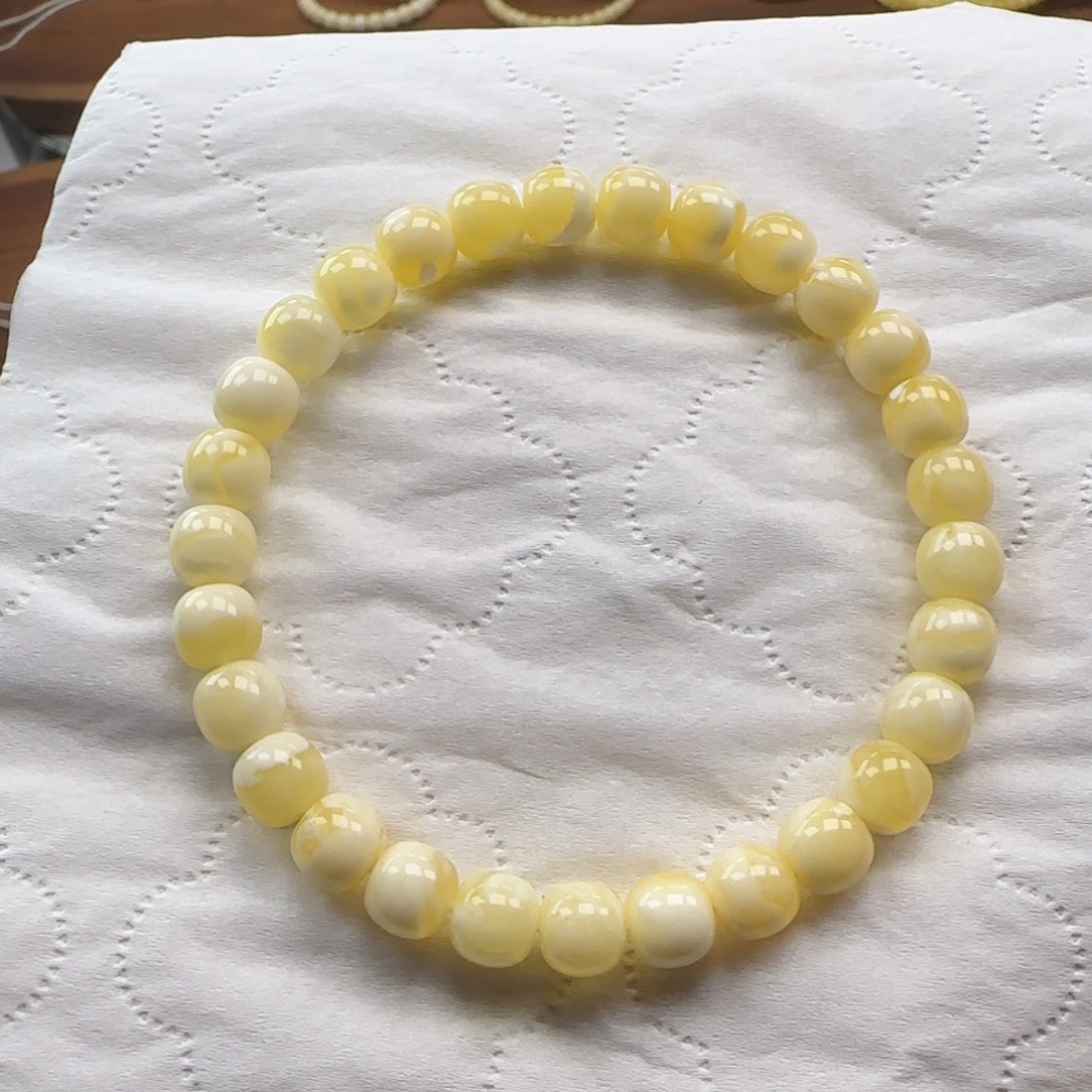 琥珀未镶嵌珠宝奇石7.5mm