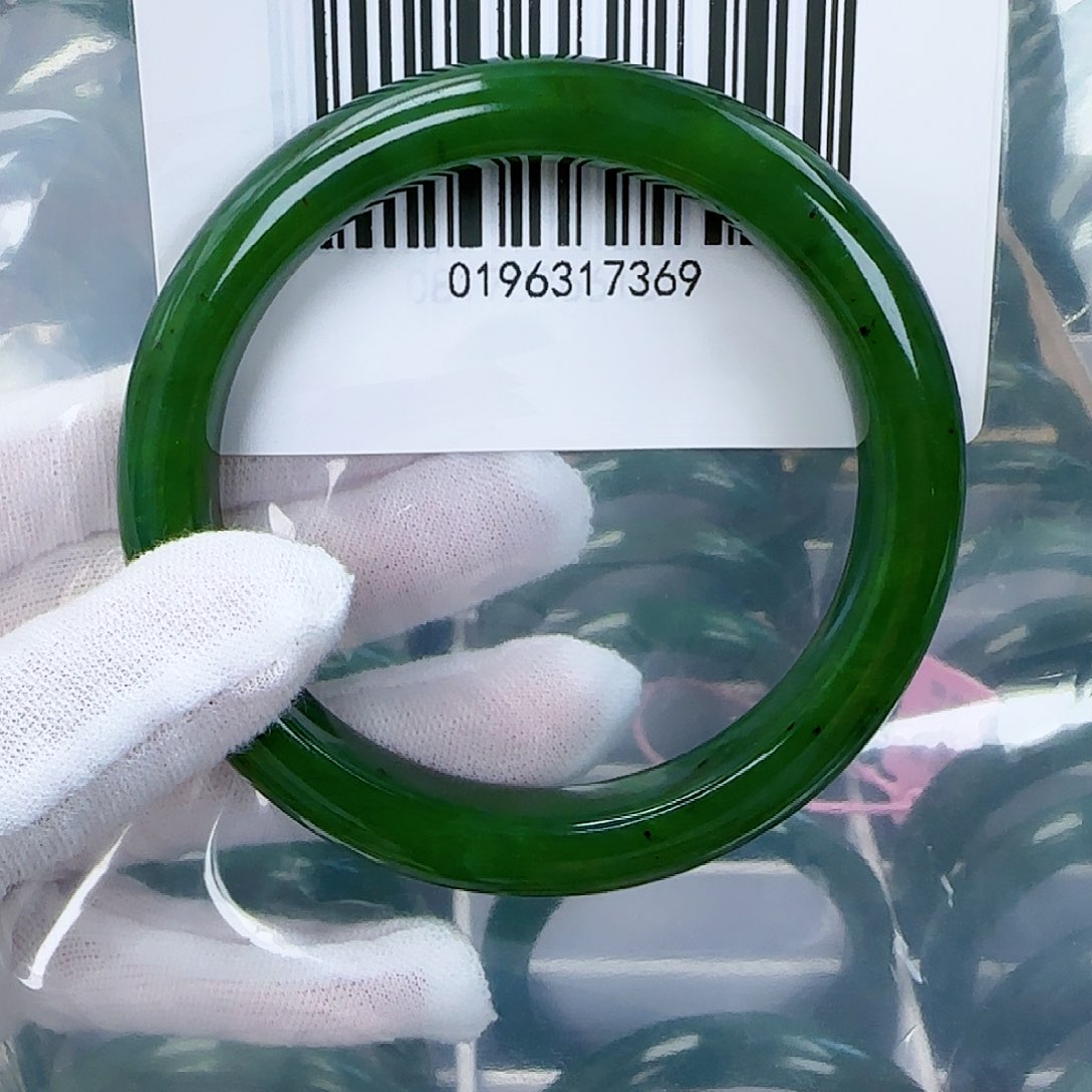 和田玉（碧玉）手镯未镶嵌61