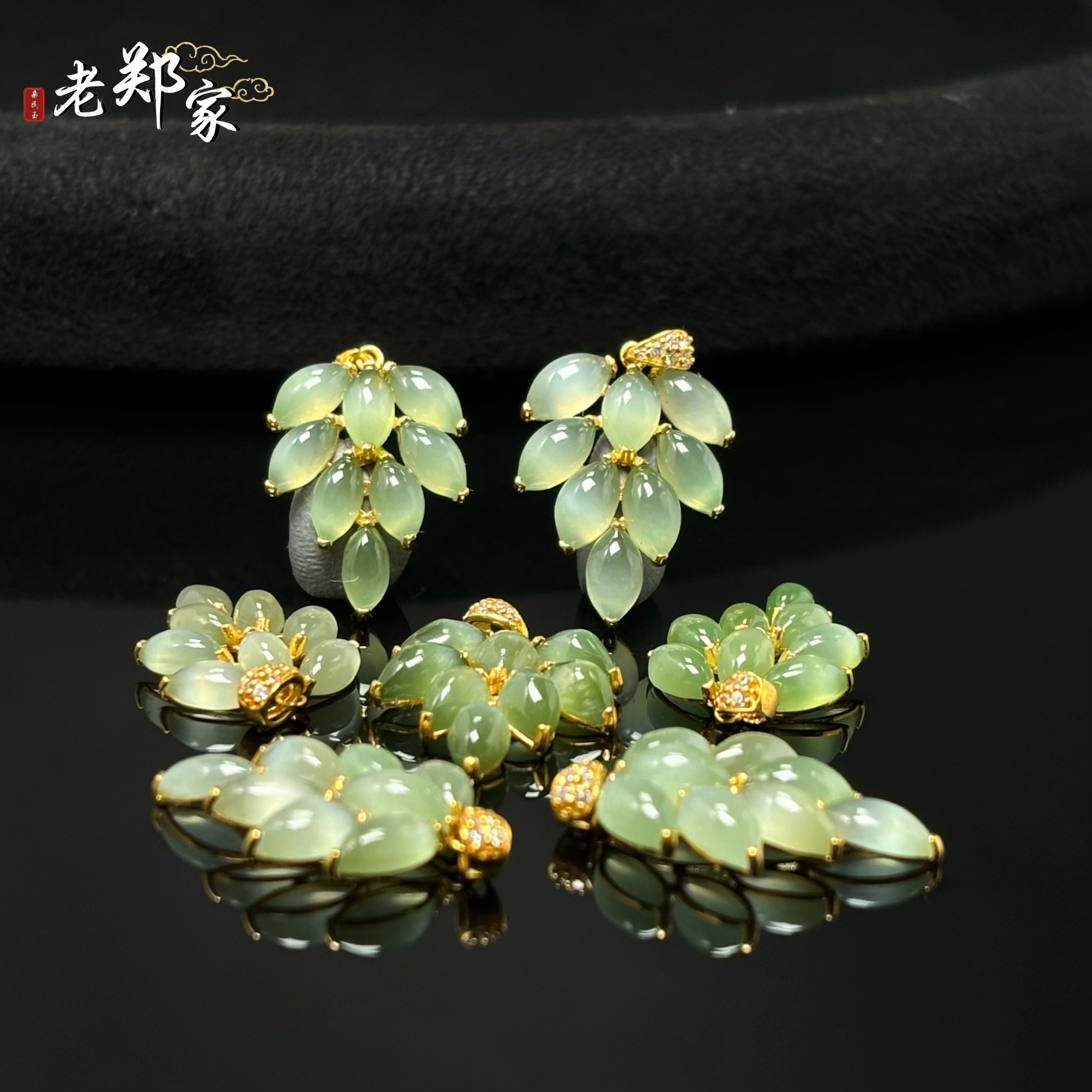 【老郑家】18K和田玉吊坠 3047 多样性发1件