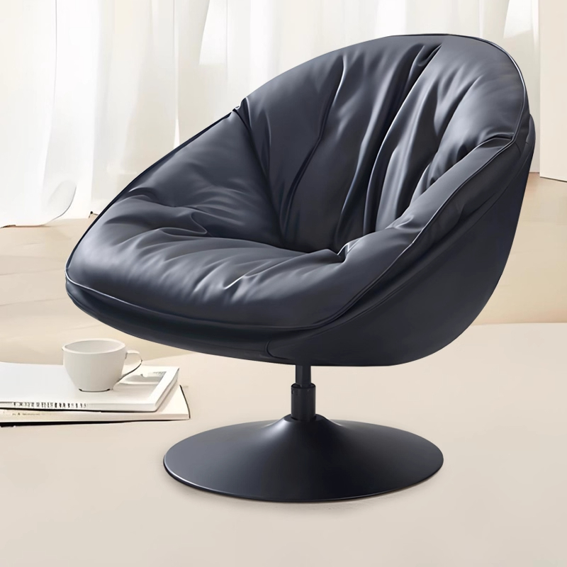 时尚旋转沙发椅小户型家用蛋壳椅阳台客厅舒适懒人布艺沙发单人椅