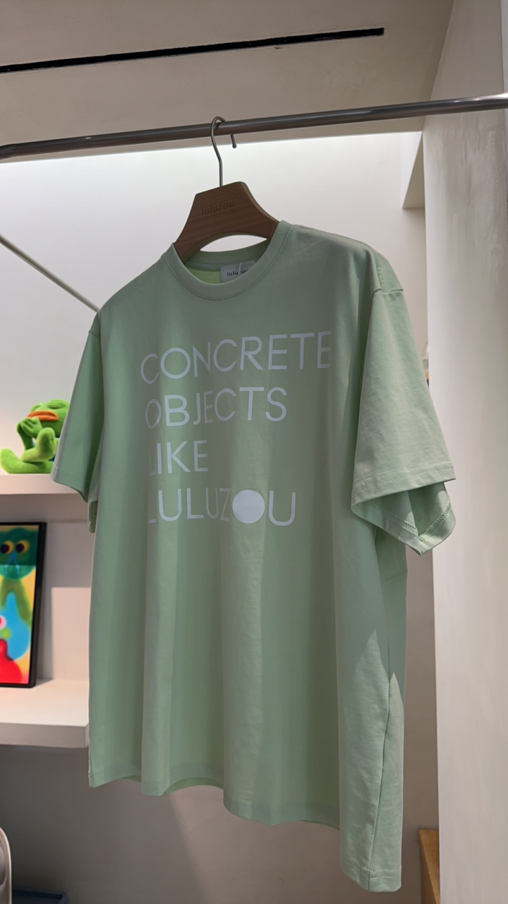 LULUZOU 后领三角标宽松短袖T（独件）
