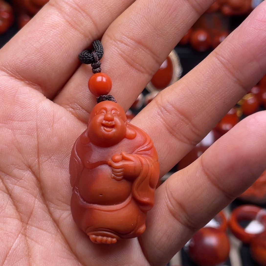 南红玛瑙珠宝奇石未镶嵌吊坠