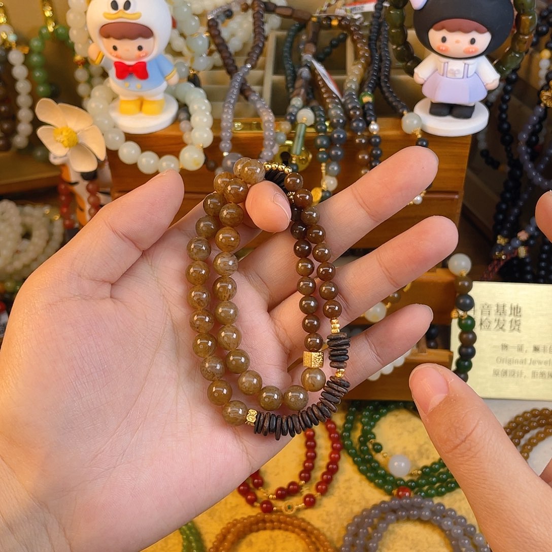 和田玉双圈手串未镶嵌