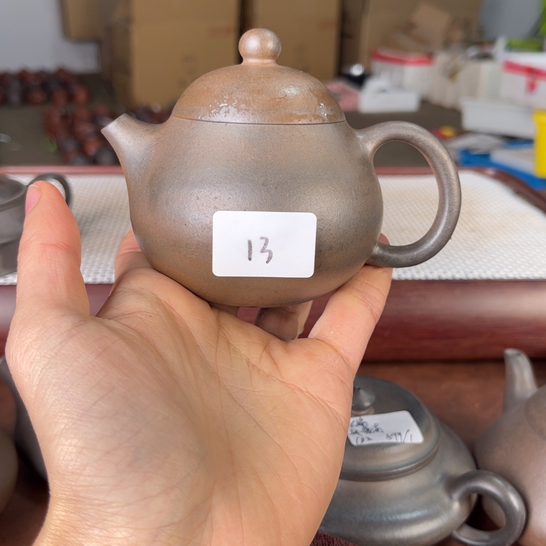紫砂茶壶瑕疵1.20-13 本山红泥