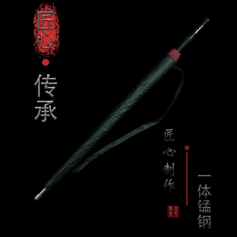 24骨长柄【千机伞藏】复古长柄遮阳直杆英伦贵族风格酒红权杖伞